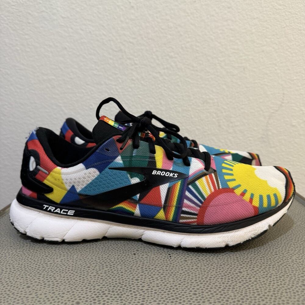 Brooks Trace Shoes Mens Size 11 D Rainbow Lisa Congdon Running Pride 1103881D074